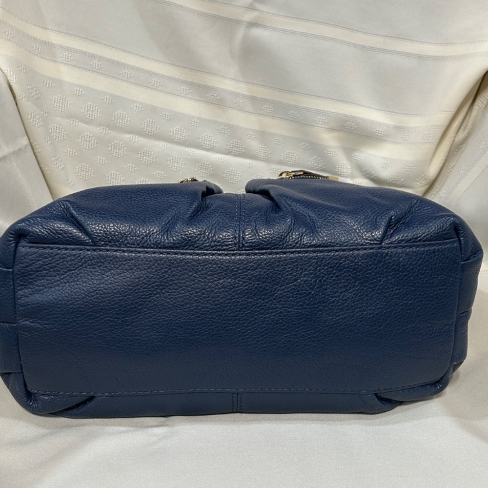 Navy blue leather Michael Kors Shoulder bag - Picture 3 of 6